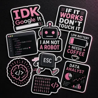 Computer Geek Stickers