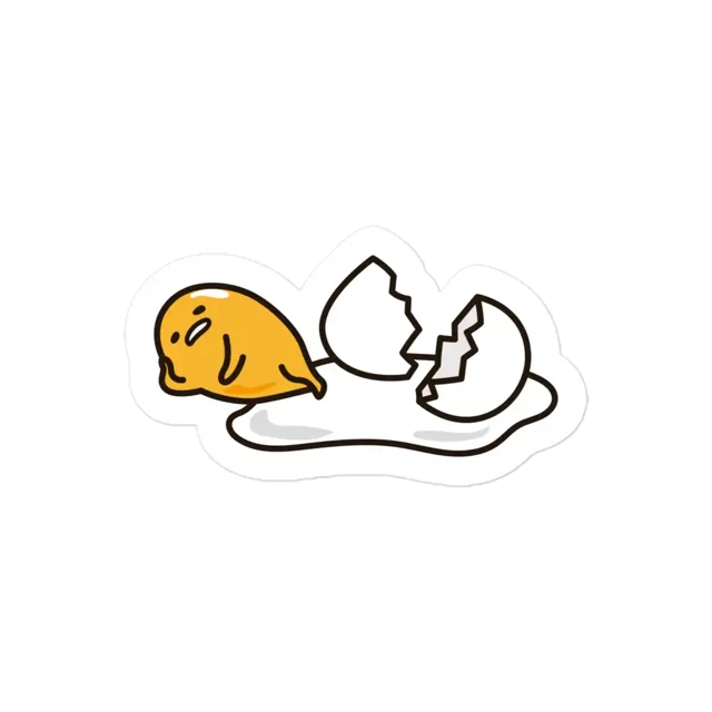 Gudetama Lies Sticker