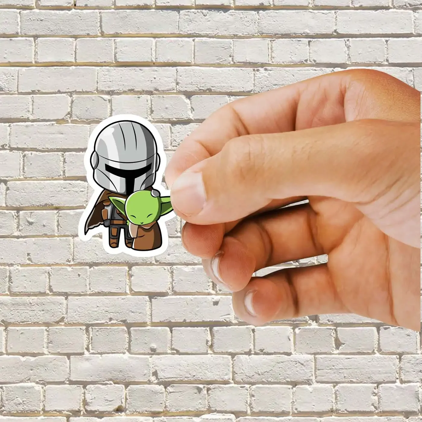 Star Wars Mandalorian and Grogu Sticker