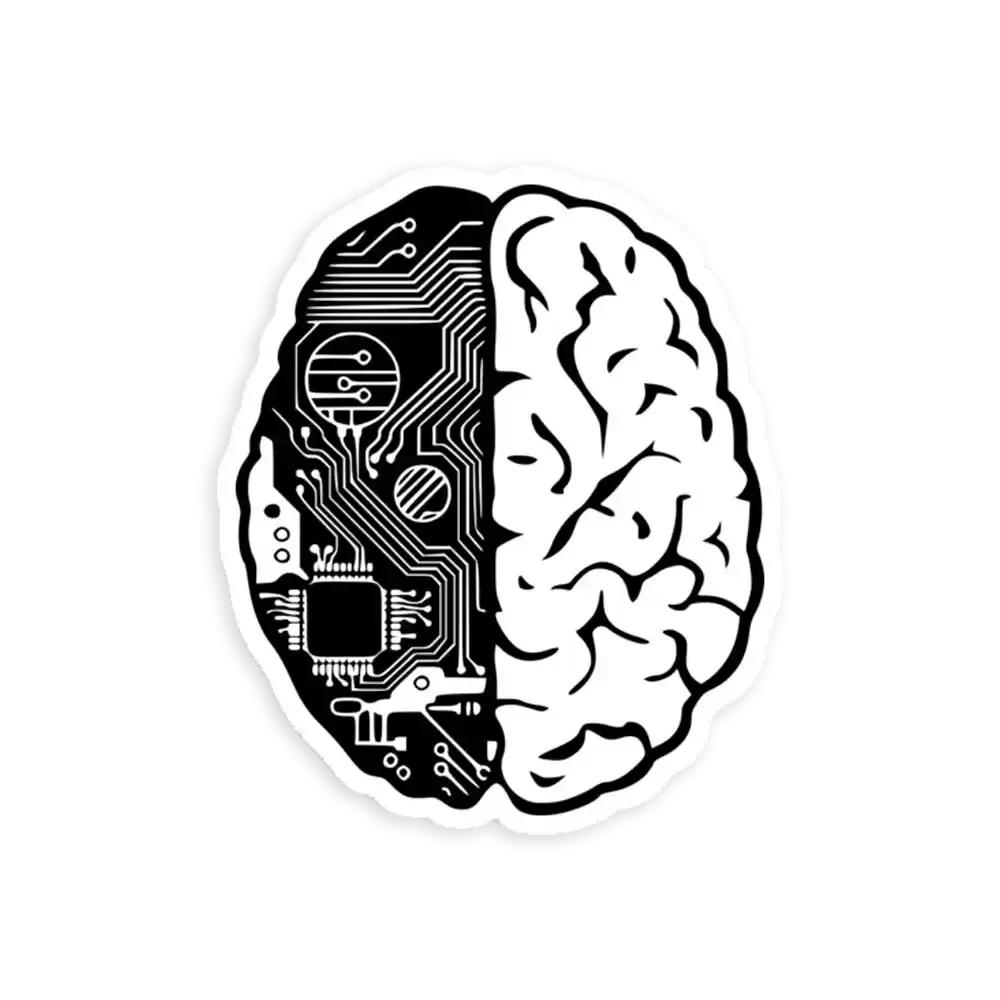 Coding Brain Sticker