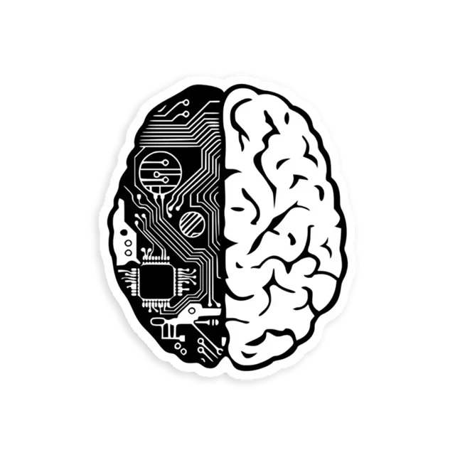 Coding Brain Sticker