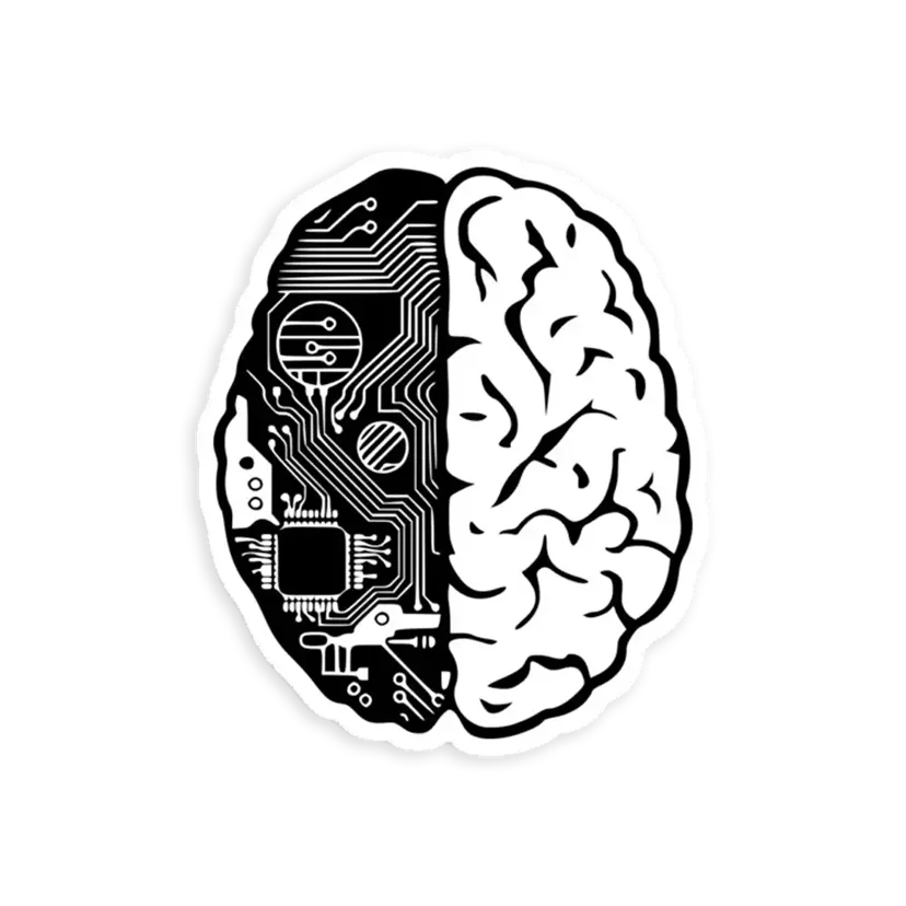 Coding Brain Sticker
