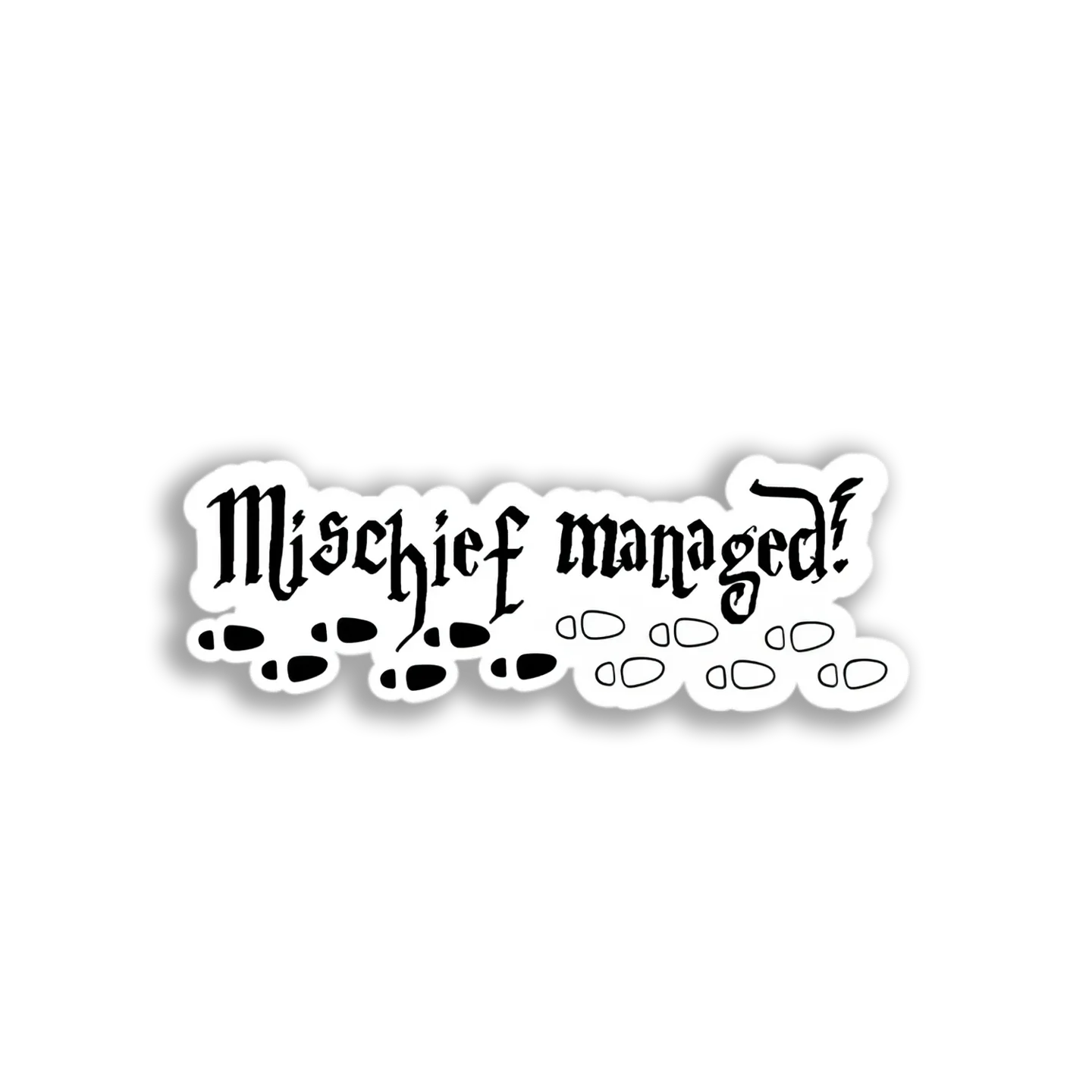 Mischief Managed! Footprints Sticker