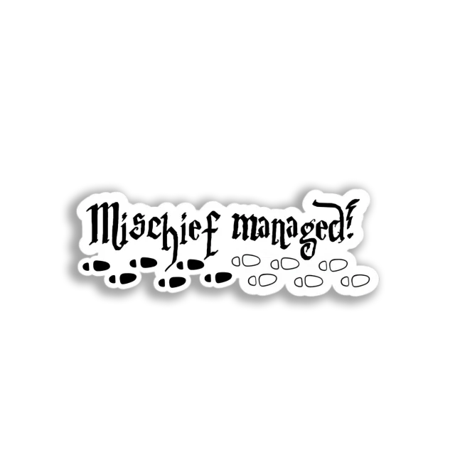 Mischief Managed! Footprints Sticker