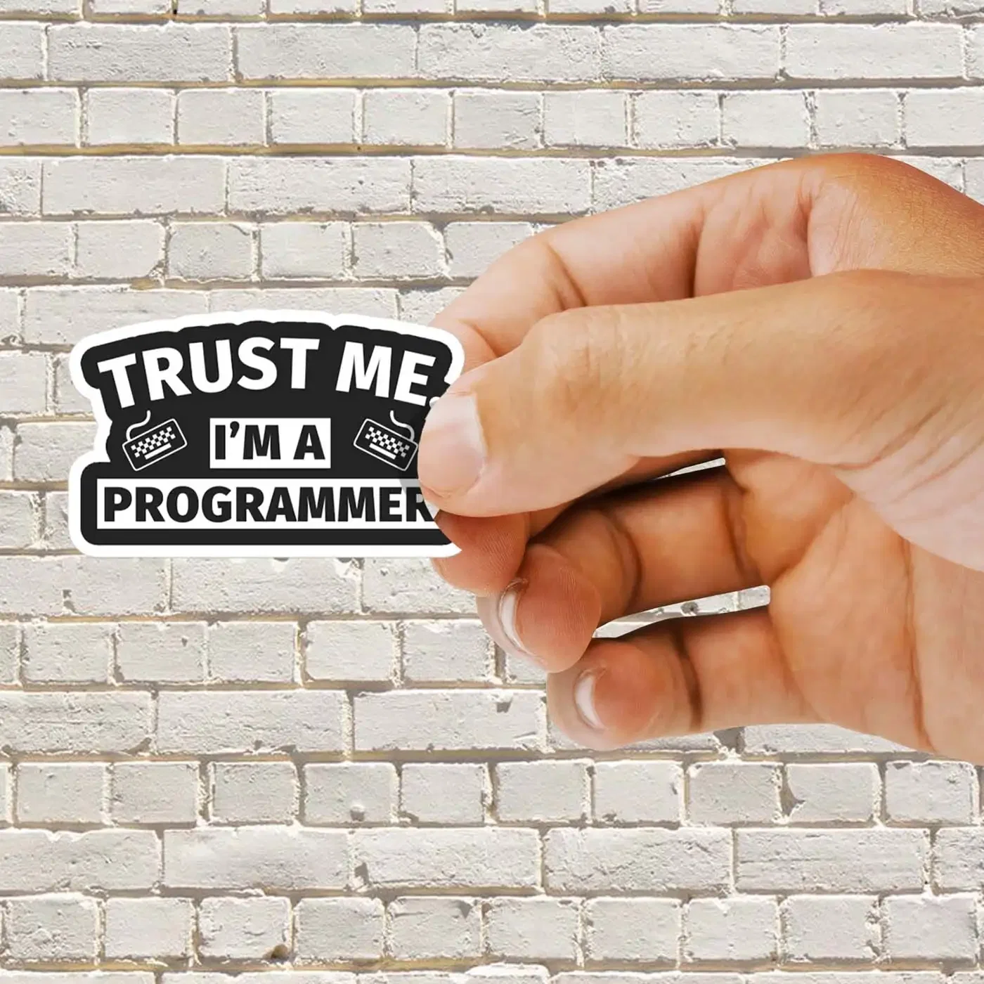 Trust me I am a programmer Sticker