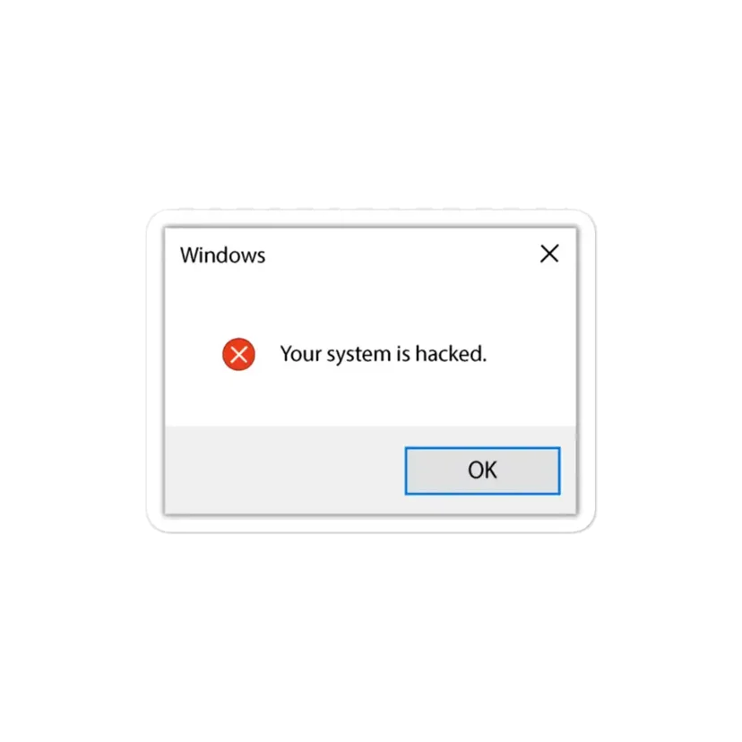 Windows Error Your System is Hacked