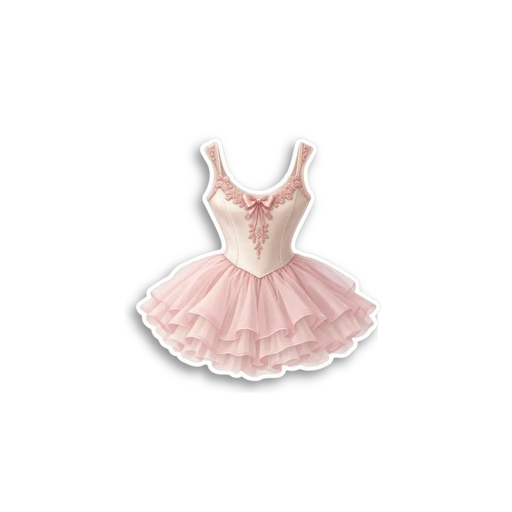 Vintage Ballet Dress Sticker