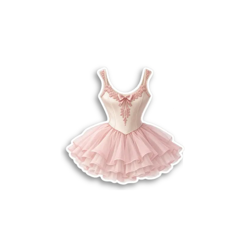 Vintage Ballet Dress Sticker