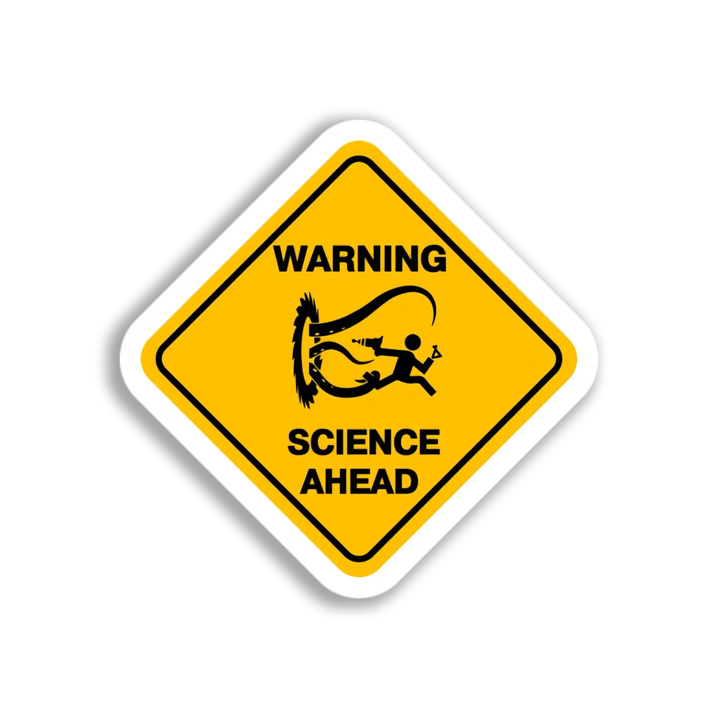 Science Ahead Warning Sticker