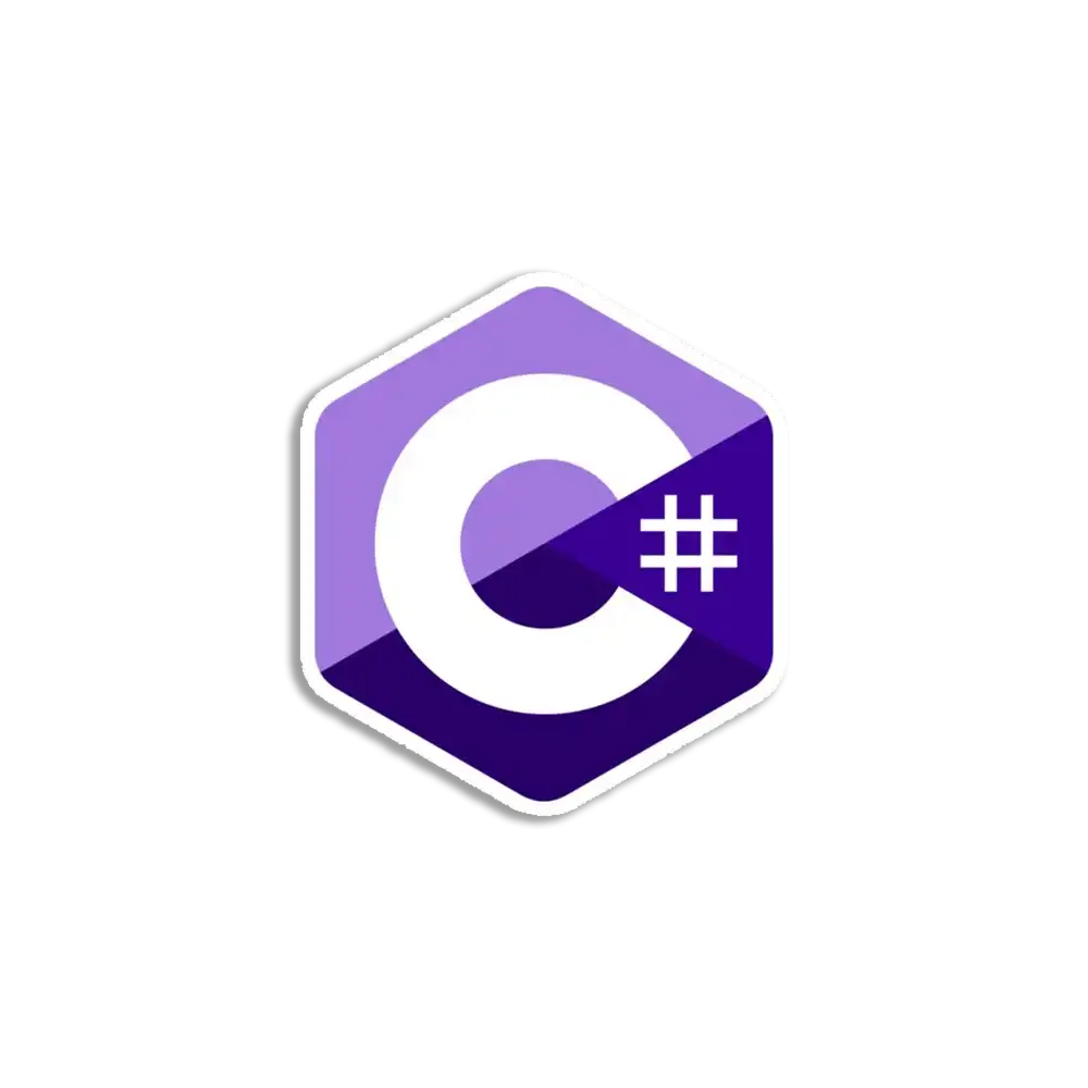 C# Sharp sharp purple Sticker