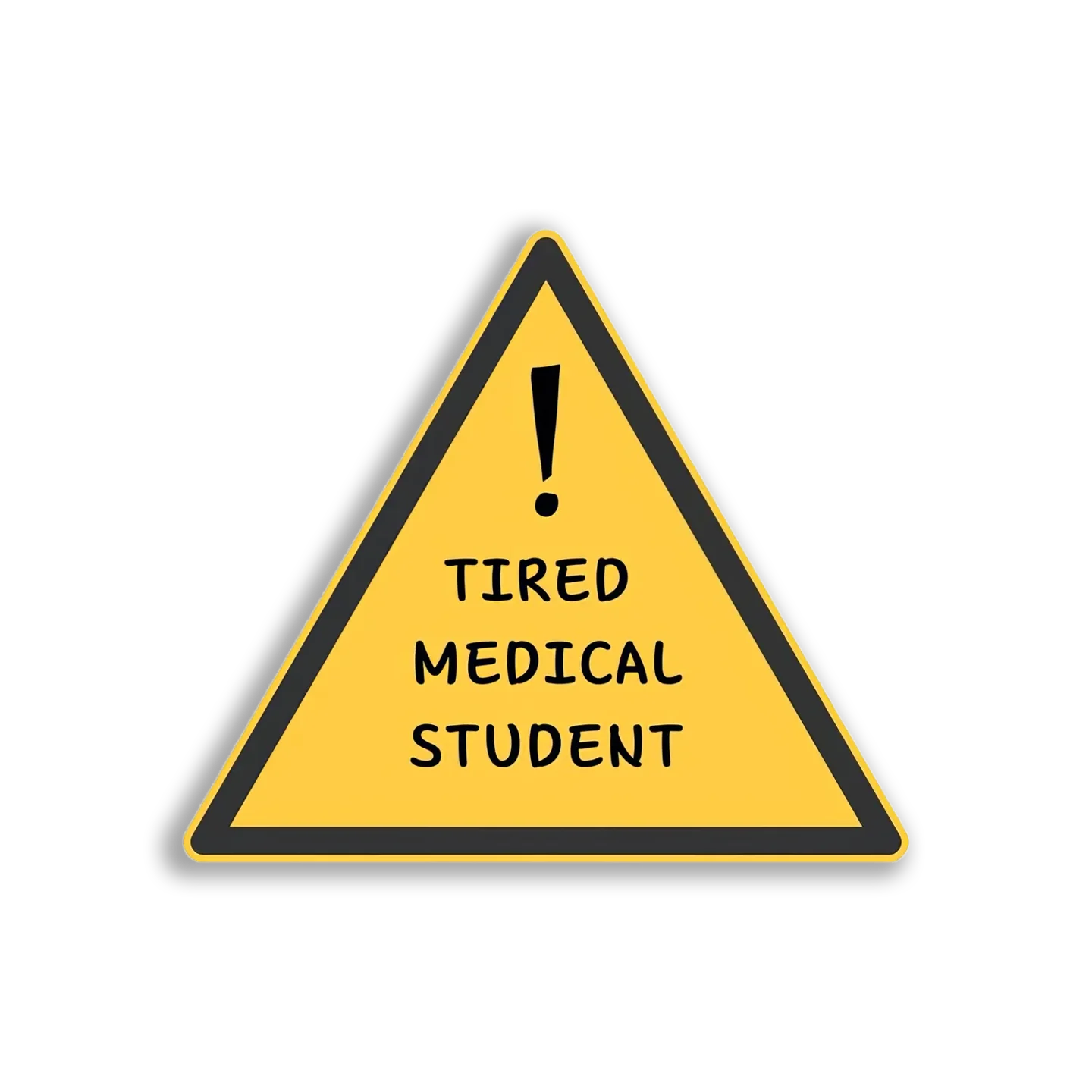 Tired Medical Student Sticker