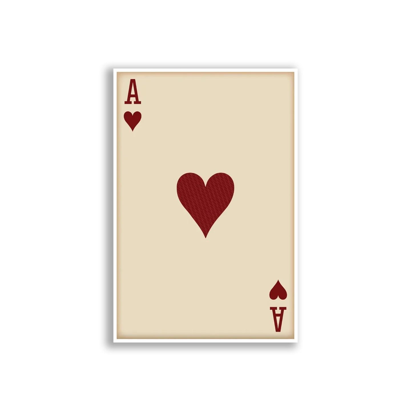 Ace of Hearts Playing Card Sticker