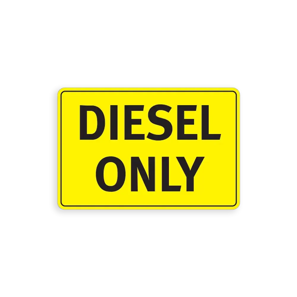 Diesel fuel only Sticker