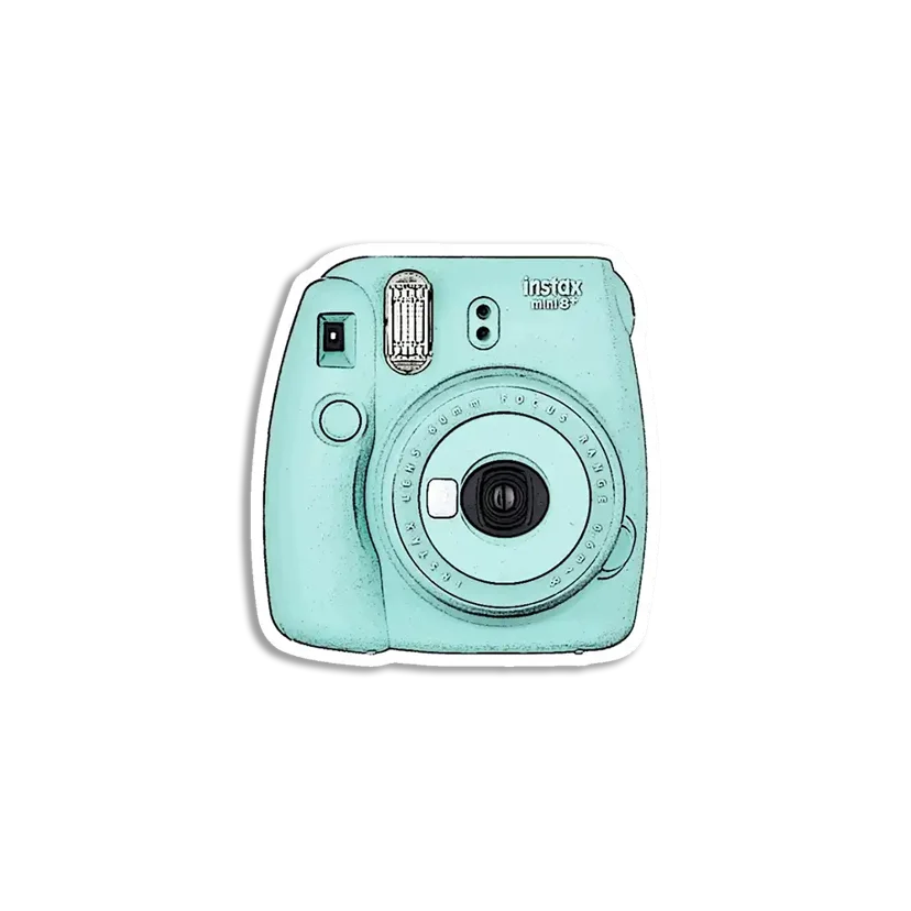 Camera - Blue Sticker