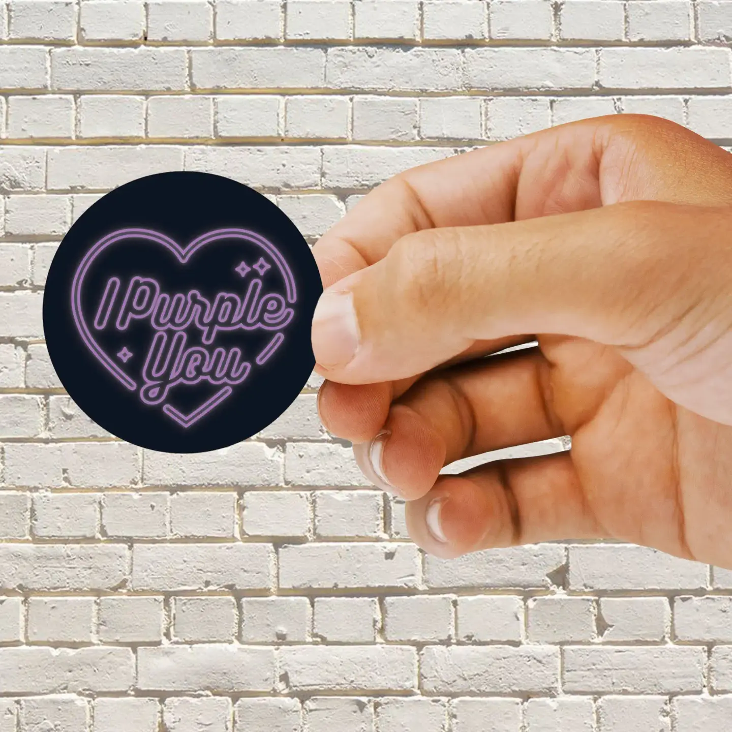 I purple you sticker