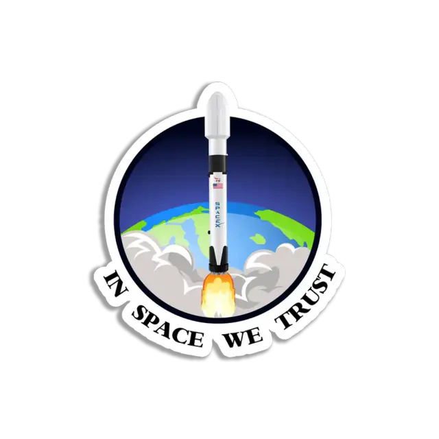 In Space We Trust Sticker