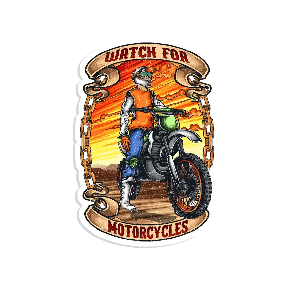 Watch for motorcycles Sticker