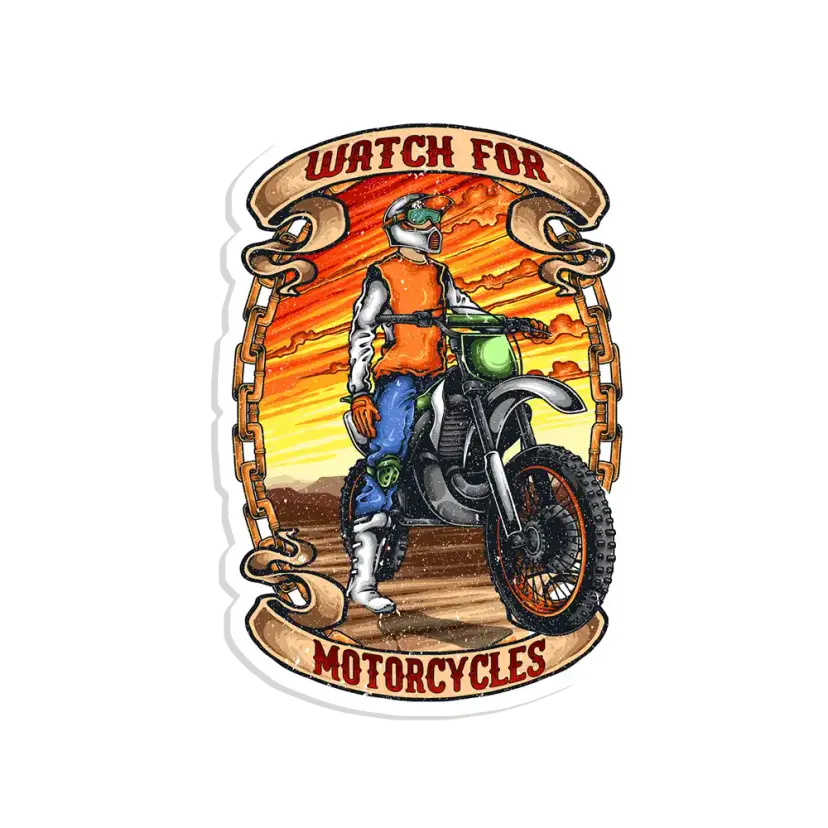 Watch for motorcycles Sticker