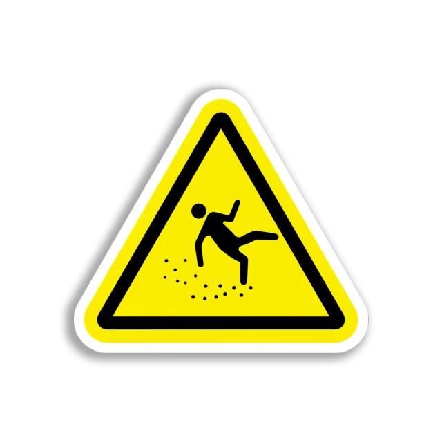 Falling Hazard Warning Sticker