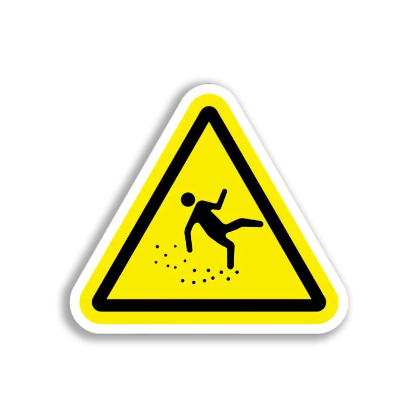 Falling Hazard Warning Sticker