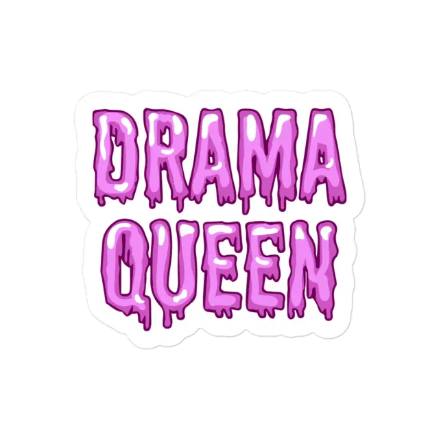 Inscription Drama Queen Sticker