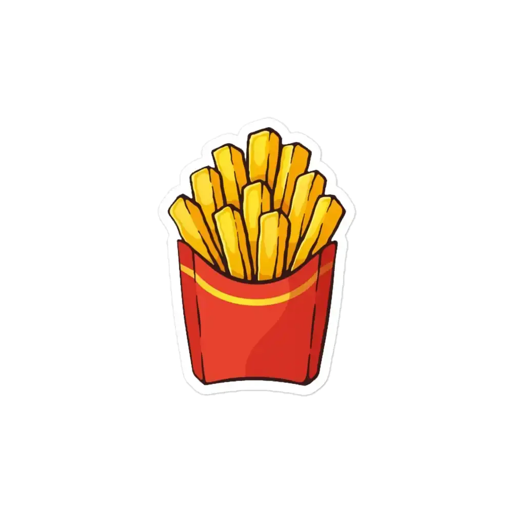 Kawaii Fries Sticker