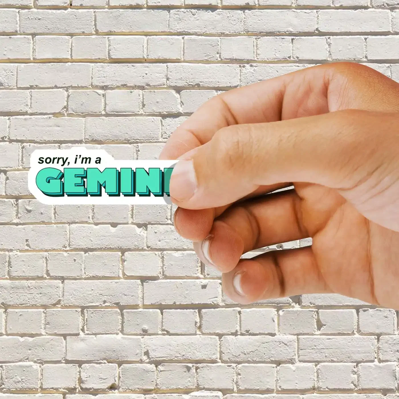 Sorry I am a gemini Zodiac Sticker