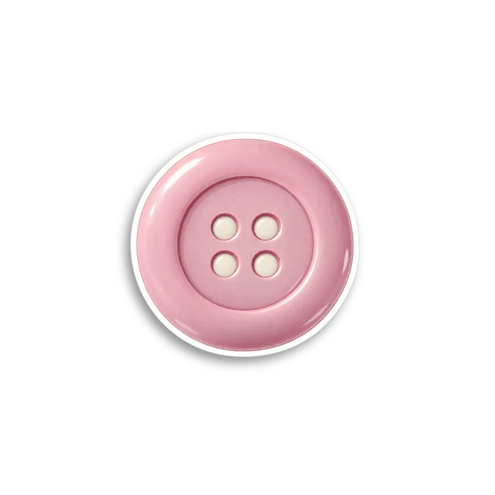 Pink Button Sticker