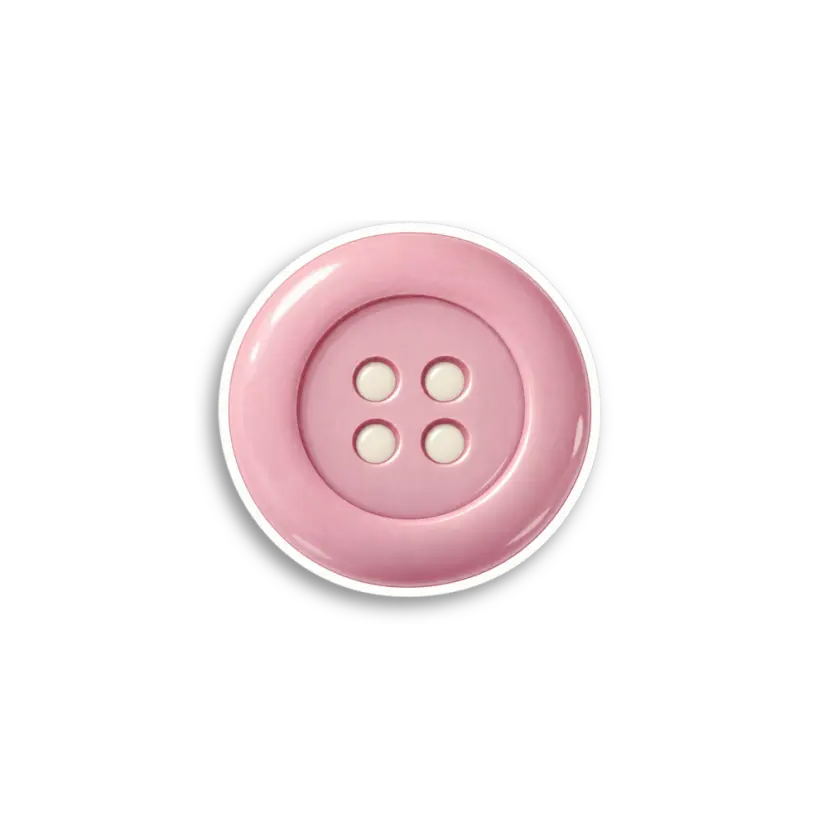 Pink Button Sticker