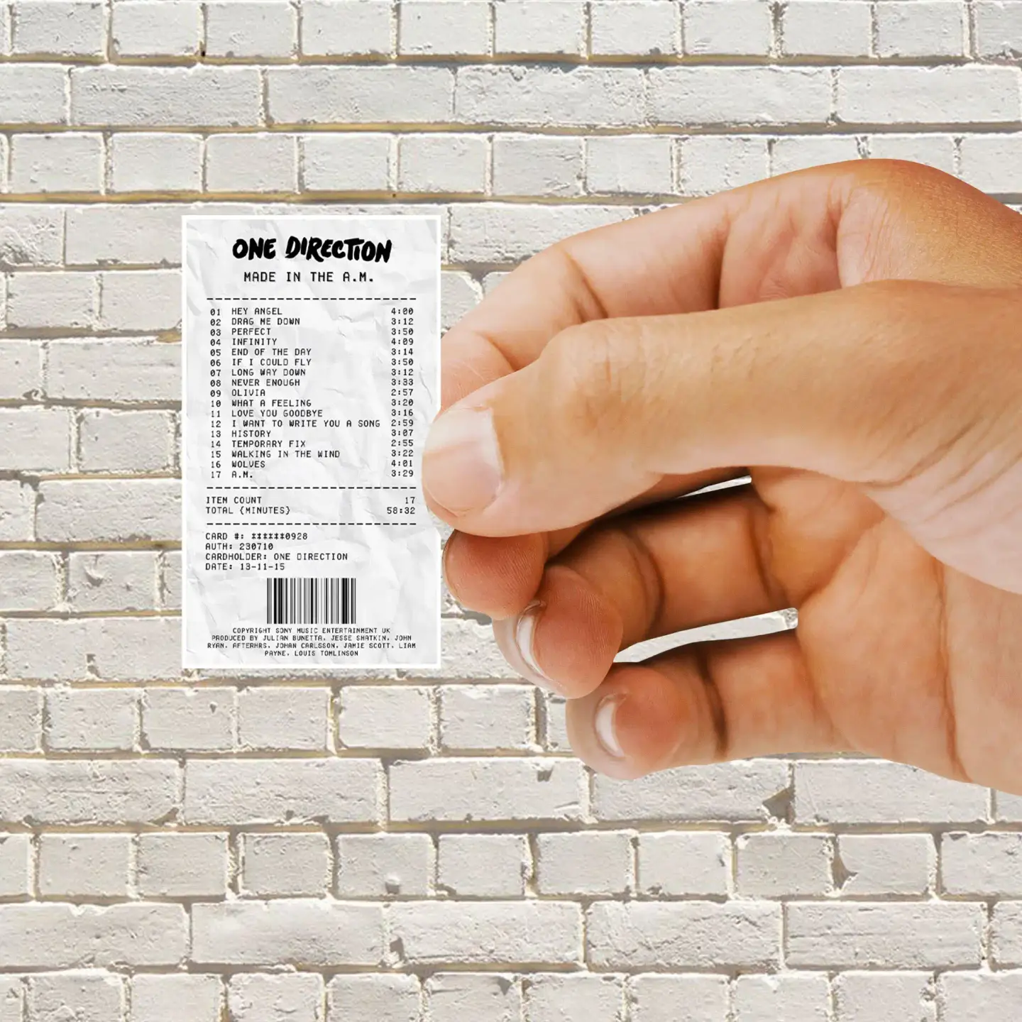 Made in the AM One Direction Sticker