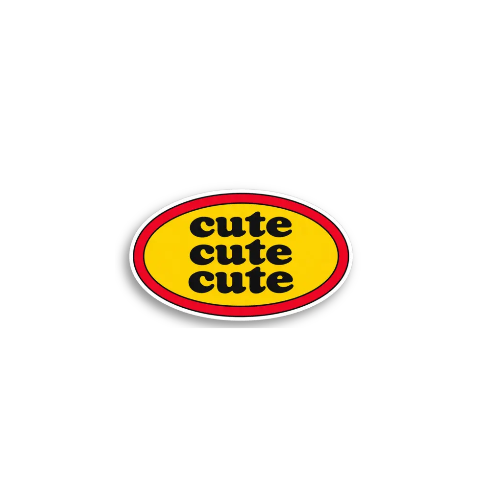 Cute Cute Cute Sticker