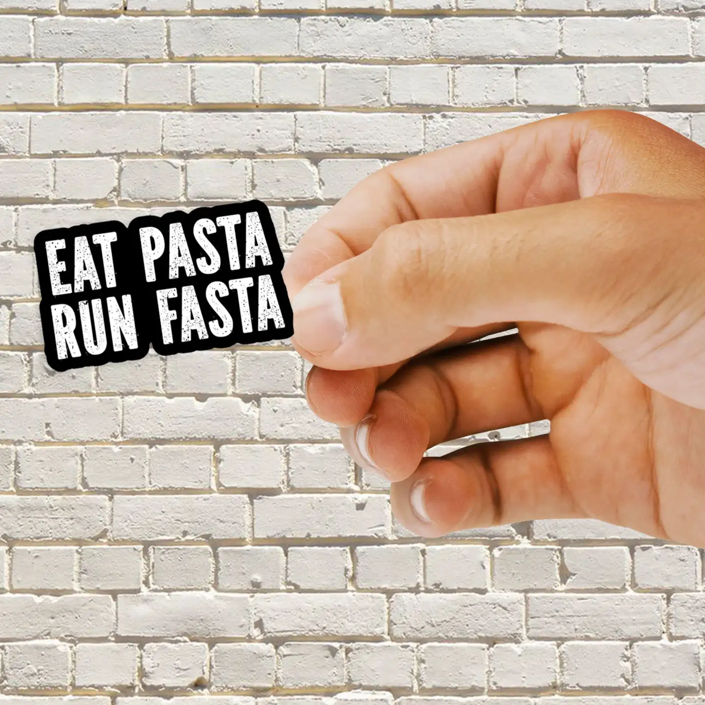 Eat Pasta Run Fasta Sticker