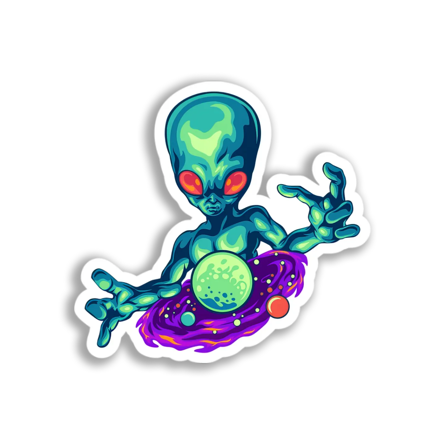 Alien Cosmic Power Sticker