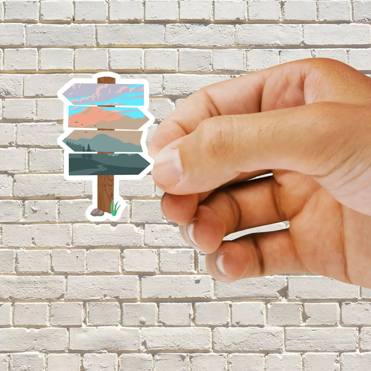 Travel Signpost Sticker