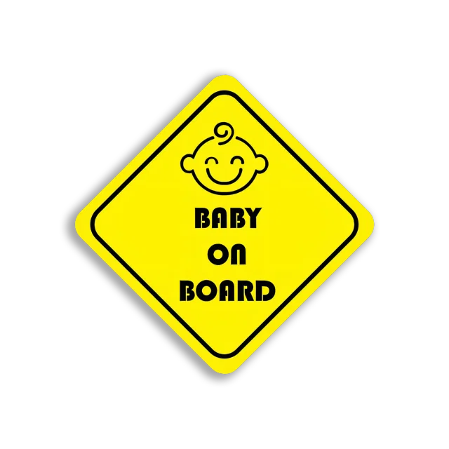 Caution Baby on Board Sign Car Sticker
