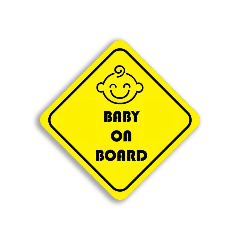 Caution Baby on Board Sign Car Sticker