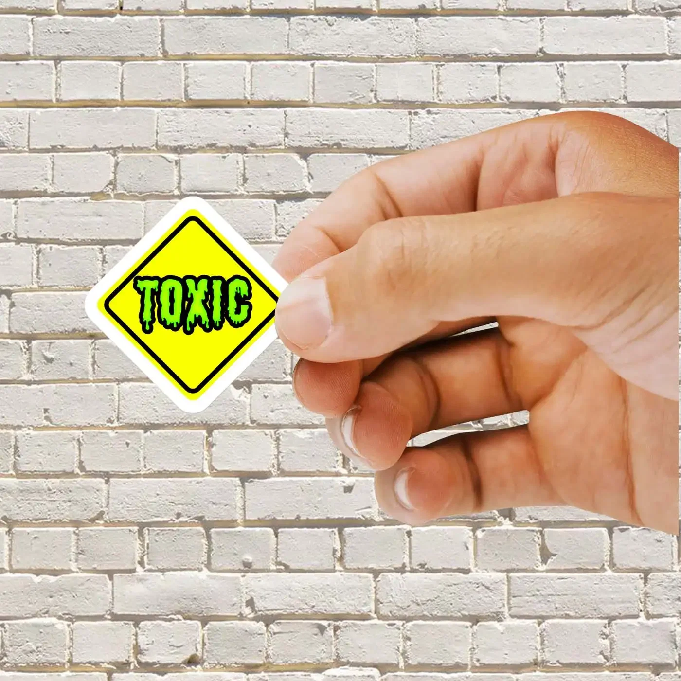 Toxic Road Sign Sticker