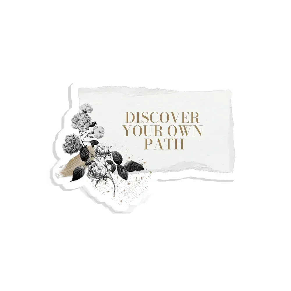 Discover your own path Sticker