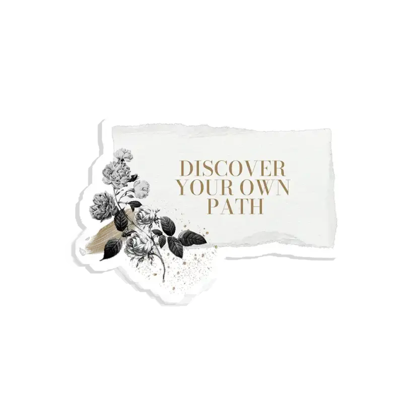 Discover your own path Sticker