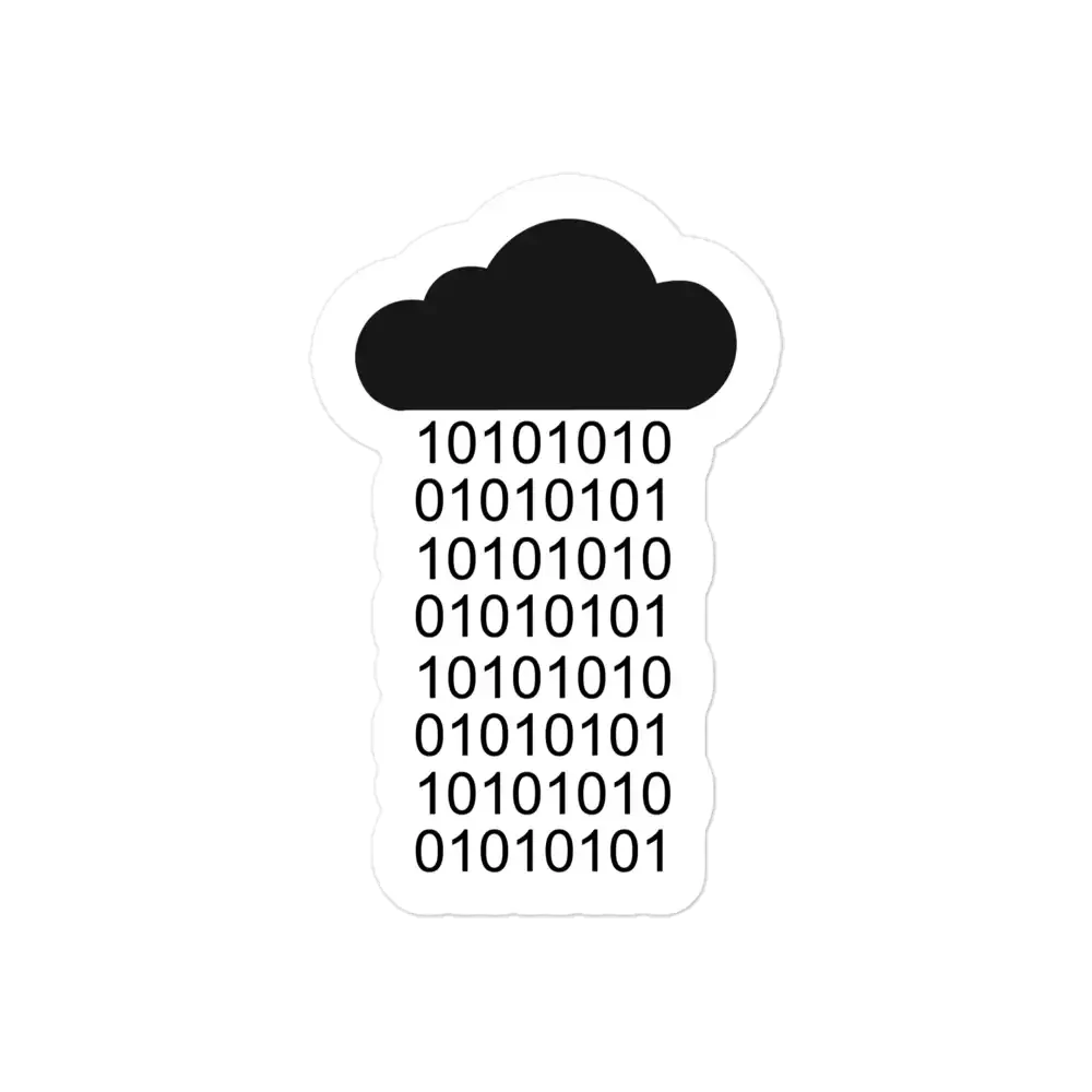 Raining Data Sticker