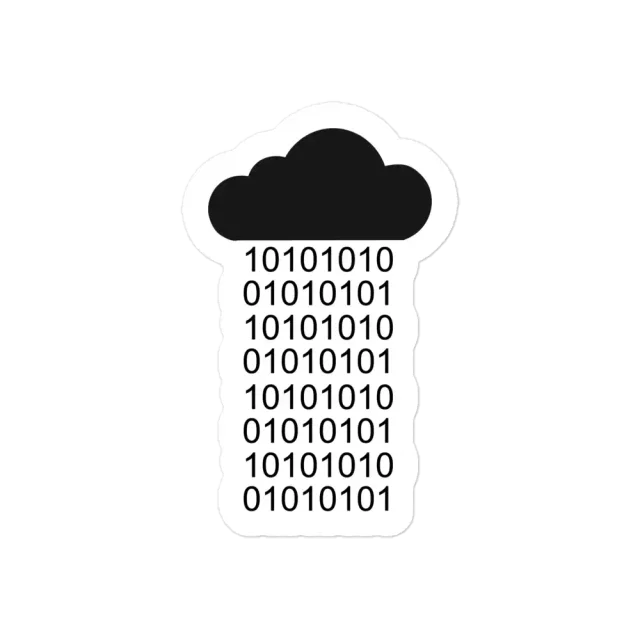 Raining Data Sticker