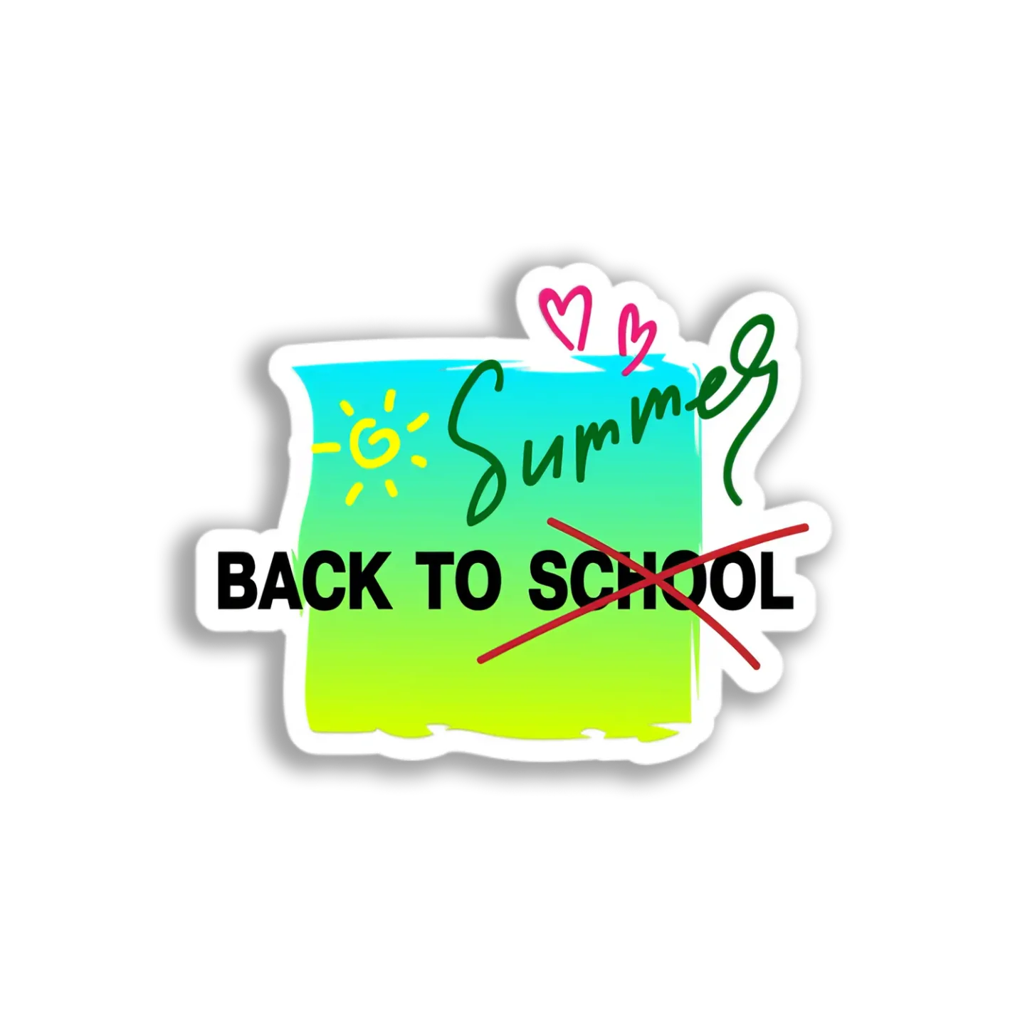 Summer's End Note Sticker