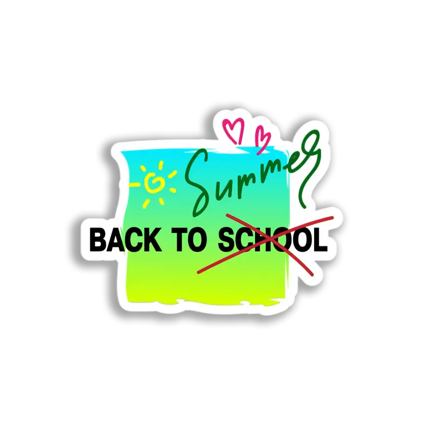 Summer's End Note Sticker