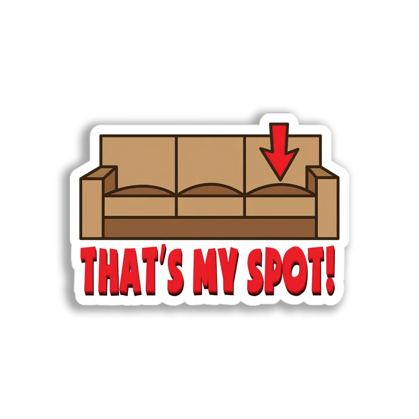 My Couch Spot Sticker