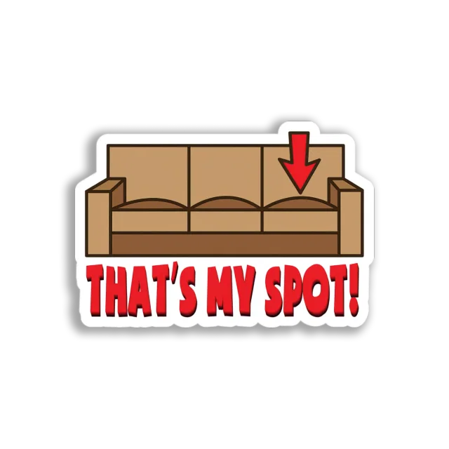 My Couch Spot Sticker
