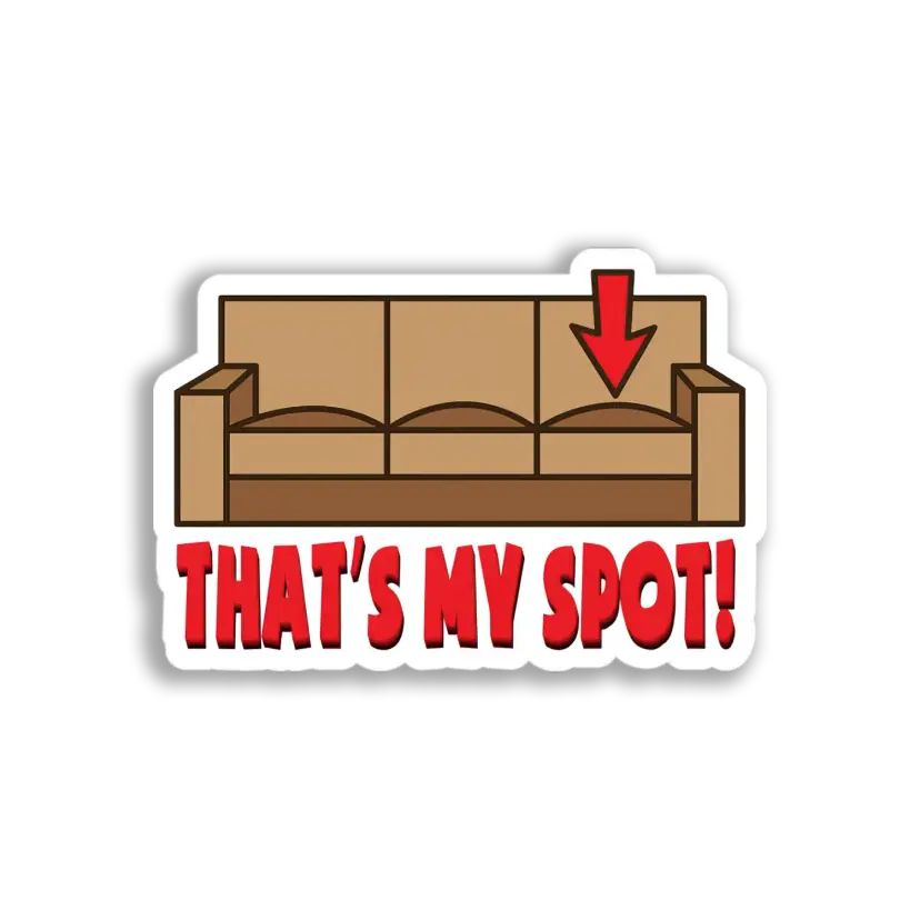 My Couch Spot Sticker