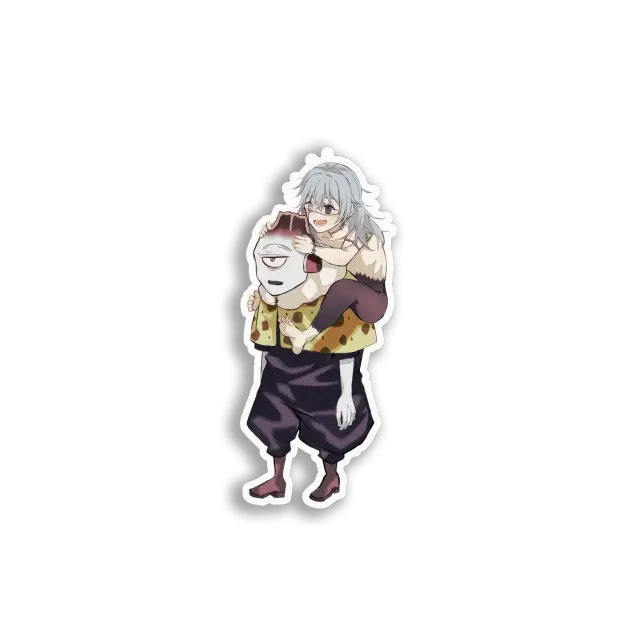 Girl Riding Cyclops Creature Sticker