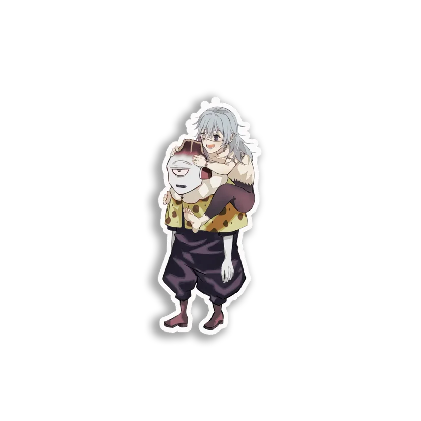 Girl Riding Cyclops Creature Sticker