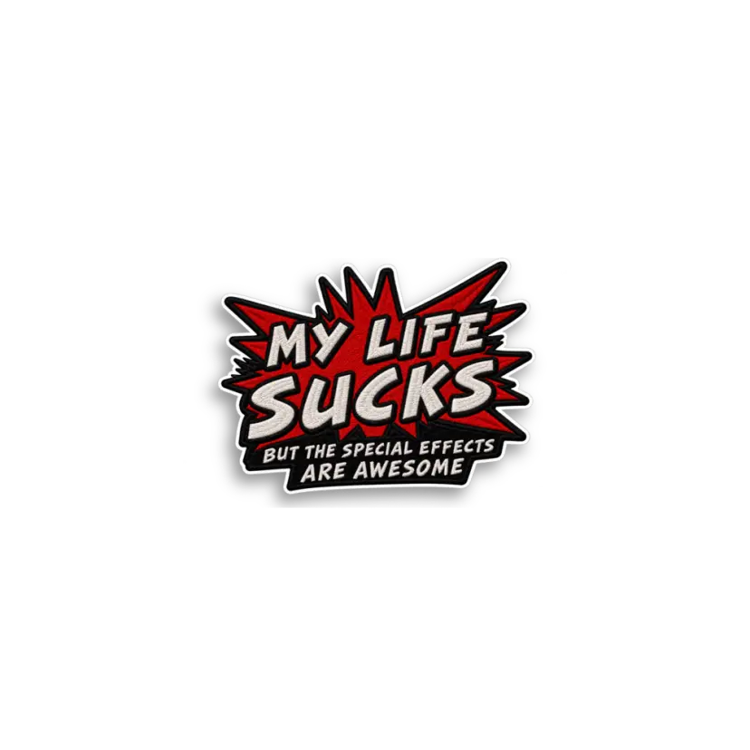 My Life Sucks Patch Sticker