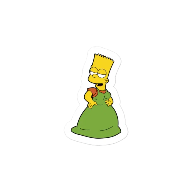 Bart Simpson in Dress Sticker